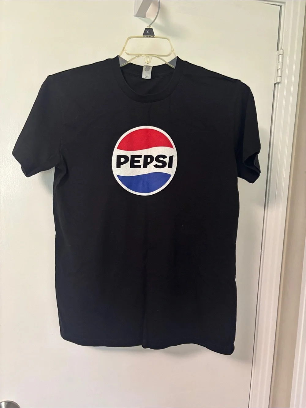 Pepsi Black T-Shirt with Red, White & Blue Logo - Picture 1 of 3
